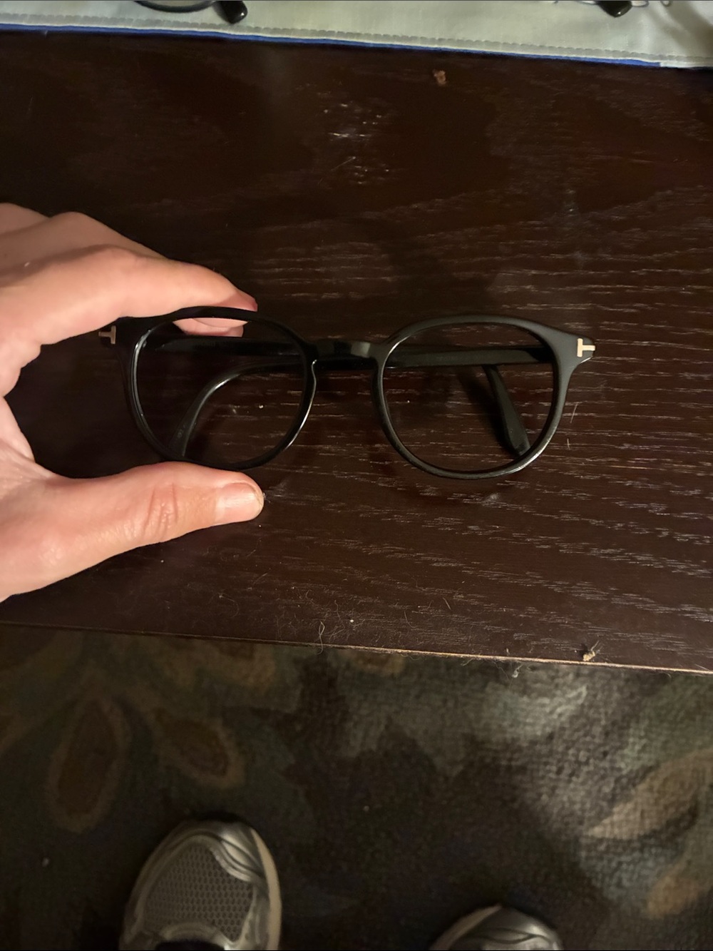 Vintage Tom ford Black Round Frame Glasses